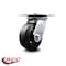 Service Caster 5 Inch Heavy Duty Top Plate Rubber on Steel Swivel Caster with Roller Bearing SCC-35S520-RSR - alternate 3